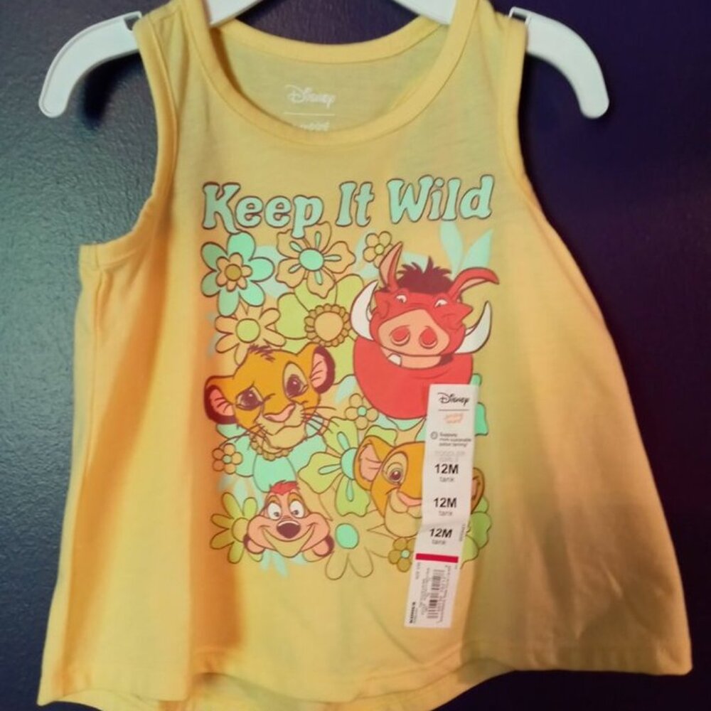 Disney Jumping Bean Yellow Lion King Tank Top for 12 M